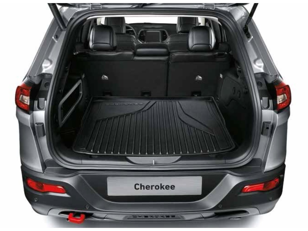 Genuine Mopar Jeep Cargo Area Tray Molded Black - 82214032 | JeepsAreUs 2013 Jeep Wrangler Black Interior