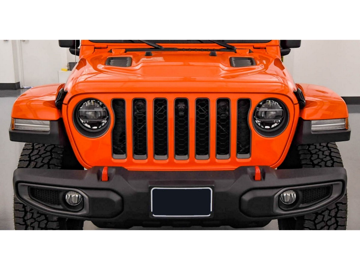 Genuine Mopar Jeep Rubicon Fender Flares Black Smooth With LED DRL 82215984AB JeepsAreUs
